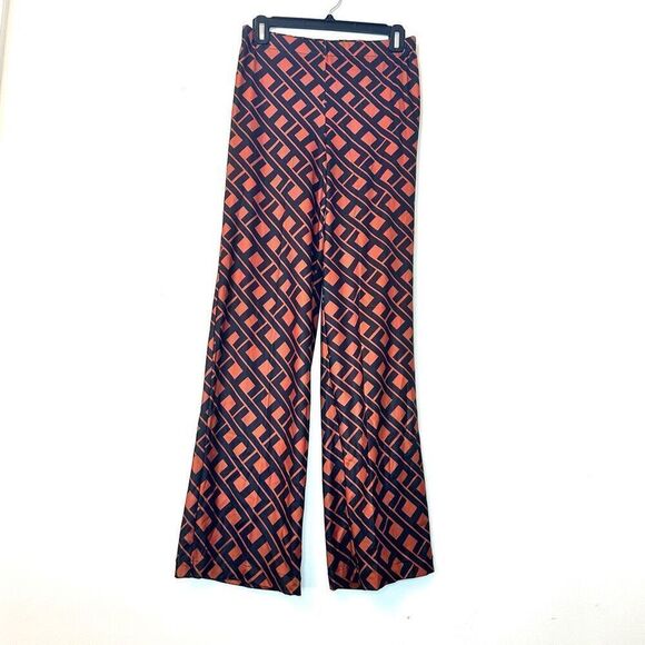 SIYU Geometric Print Wide Leg Pants Size Small - Picture 1 of 2